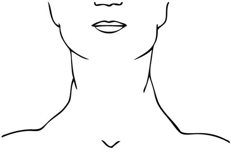 Neck Clipart Black And White