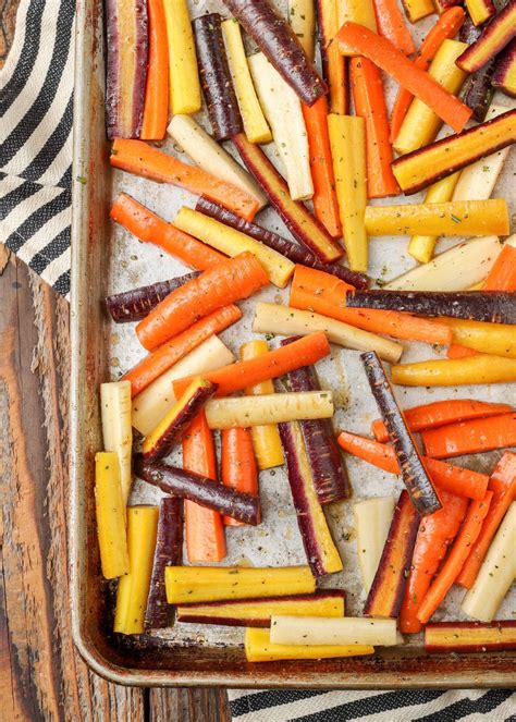 Roasted Rainbow Carrots - Vegetable Recipes