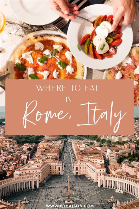 A rome food guide where to experience the best food in rome – Artofit