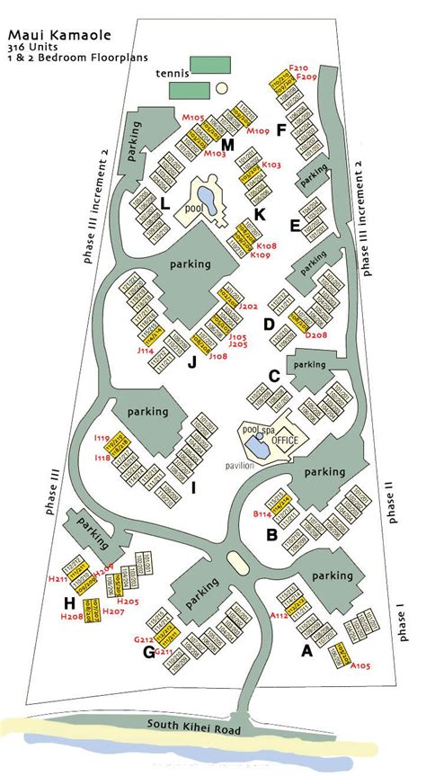 maui kamaole map of property - Google Search | Maui, Map, The unit