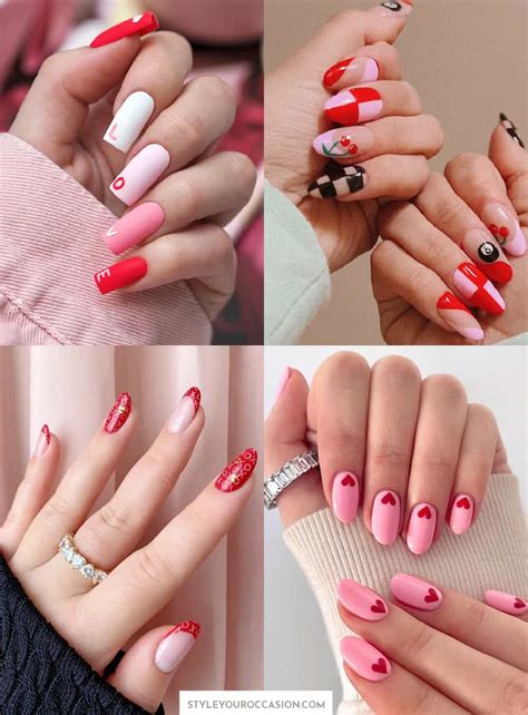 21+ Pink and Red Nails For A Flirty Vibe (w/ Valentine's Day Nails)