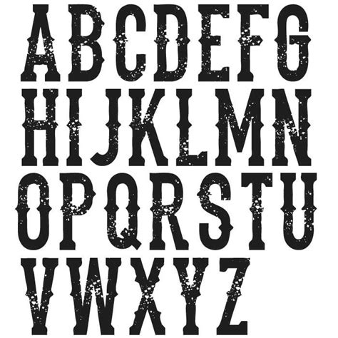 Chris Vile Fonts - Old Grungy Western Font - The Dead Saloon | Western font, Lettering fonts ...