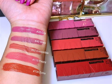 Maybelline Superstay Vinyl Ink Liquid Lipstick Review & Swatches - Glossnglitters