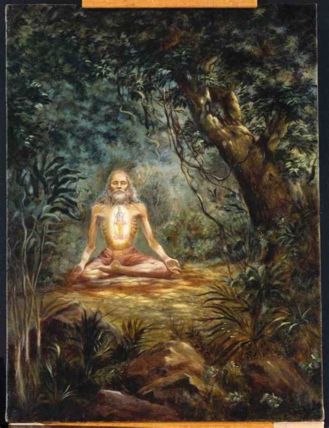 Yogi Meditating on Paramatma Artists Dhrti Devi Dasi | Sanat, Sanskrit, Hindu