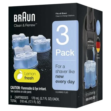 Braun Clean & Renew Refill Cartridges CCR - 3 pack - Walmart.com