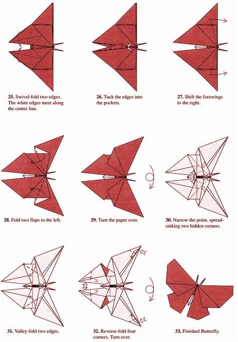 Printable Instructions For Origami Butterfly Easy Ori - vrogue.co