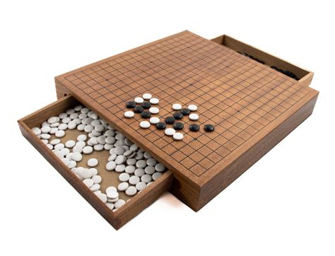 LPG Wooden Weiqi (Go) Set - 30 cm Board with Drawers