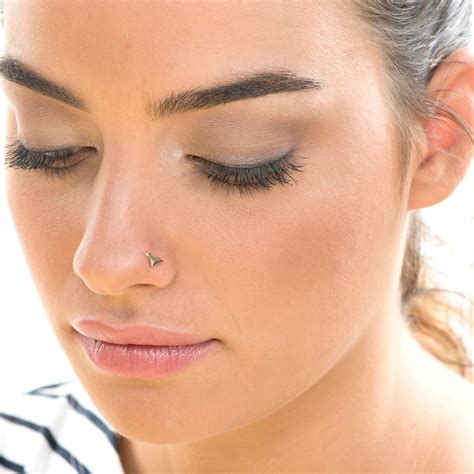 Gold Nose Stud Unique Nose Stud Indian Nose Ring Indian | Etsy