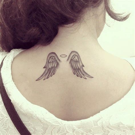 Simple Wing Tattoo Designs For Girls On Back