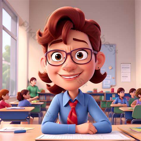 Teacher Cartoon Character PNG Images | JPG Free Download - Pikbest
