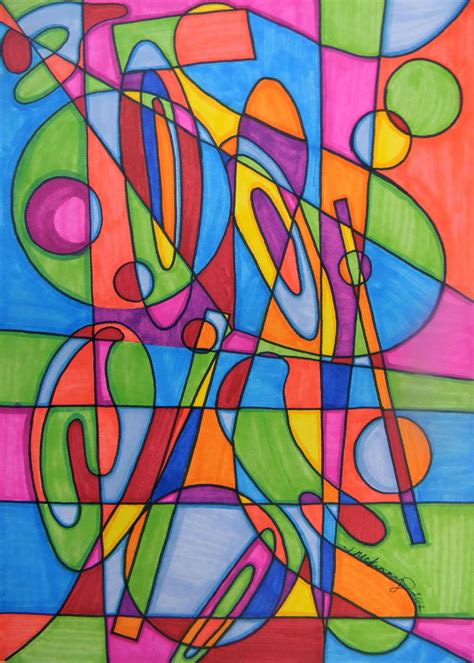 Abstract Emotions- prismacolor marker on illustration board. (n.d). Abstract emotions is a piece ...