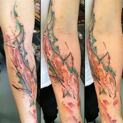 Shark watercolor tattoo | Watercolor tattoo, Shark tattoos, Tattoos