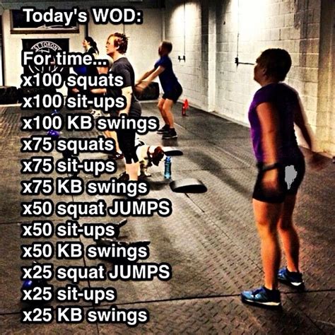 WOD-Squats, sit-ups & Kettlebell swings #HairRemovalBikini | Crossfit workouts, Crossfit ...