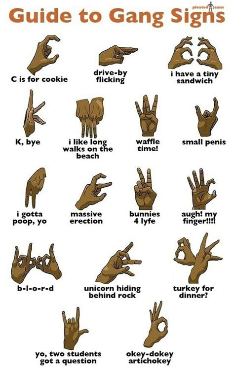 Funny Gang Signs! Sign language | Funny Signs & Fun Signage | Funny commercials, Funny pictures ...