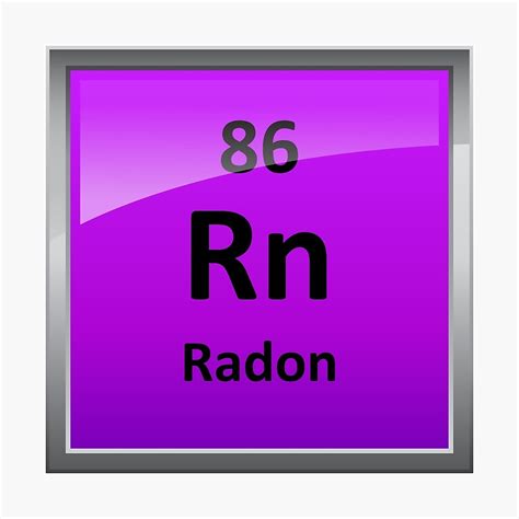 "Radon Periodic Table Element Symbol" Photographic Print by ...