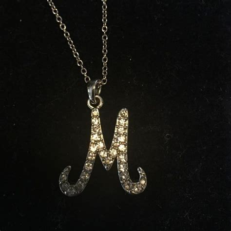 Initial M Necklace | Necklace for girlfriend, M necklace, Stylish jewelry