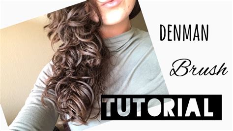 DENMAN BRUSH ON WAVY/CURLY HAIR | tutorial and review - YouTube