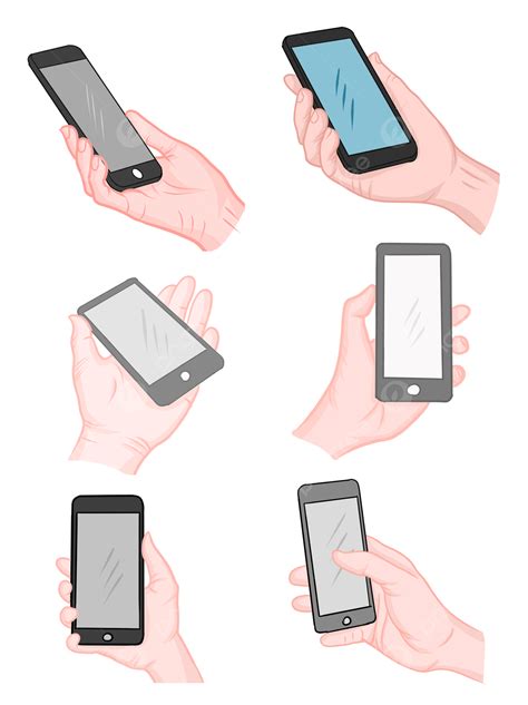 Holding Mobile Phone Hd Transparent, Left Hand Holding Mobile Phone Gesture Illustration, Cell ...