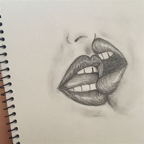 Drawing draw lips kiss | Lips drawing, Invitation clipart, Art