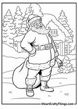 Santa Coloring Pages sketch template