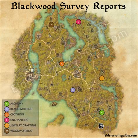 Blackwood Survey Report Map | Elder Scrolls Online Guides