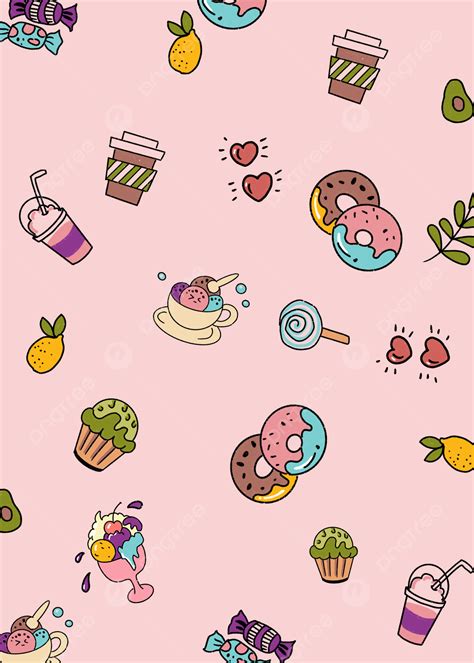 Pink Dessert Cute Background Wallpaper Image For Free Download - Pngtree