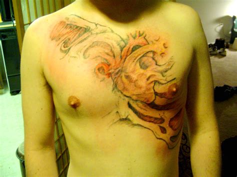 Jacks Tattoo Gallery: chest tattoo by Kimberly Blackwell