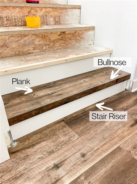 How to Install Luxury Vinyl Plank Flooring on Stairs – The Scented Homestead | Luxury vinyl ...