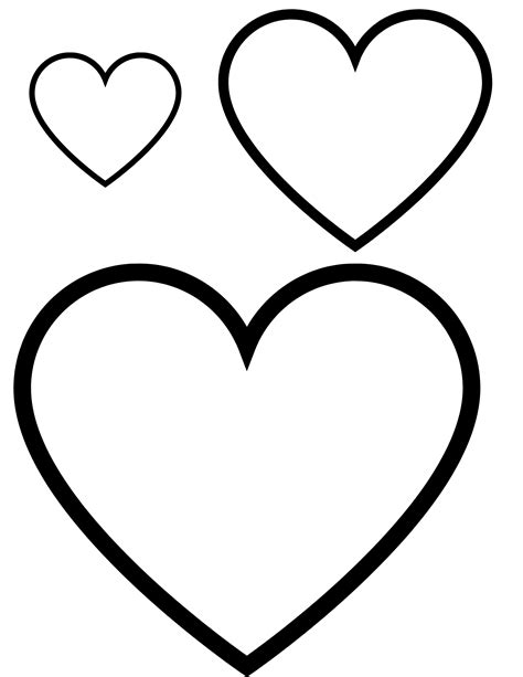 Heart Templates | Printable Heart Template, Heart Shapes Template
