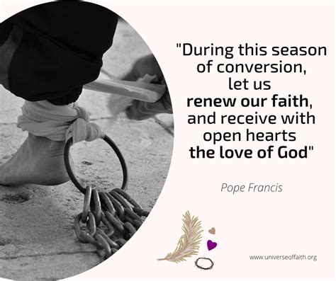 Top Pope Francis' Lent Quotes - Universe of Faith