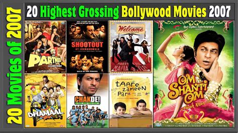 Top 20 Bollywood Movies Of 2007 | Hit or Flop | 2007 की बेहतरीन फिल्में | with Box Office ...