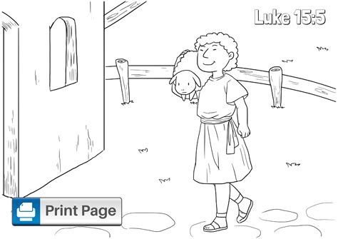 Parable of the Lost Sheep Coloring Pages (Free Printables) – ConnectUS