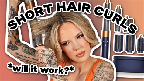 CURLING SHORT HAIR WITH THE DYSON AIRWRAP LONG COMPLETE | beach curls hair tutorial - YouTube