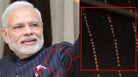 PM Modi's Suit With His Name On It Enters Guinness As World’s Most Expensive Suit Sold