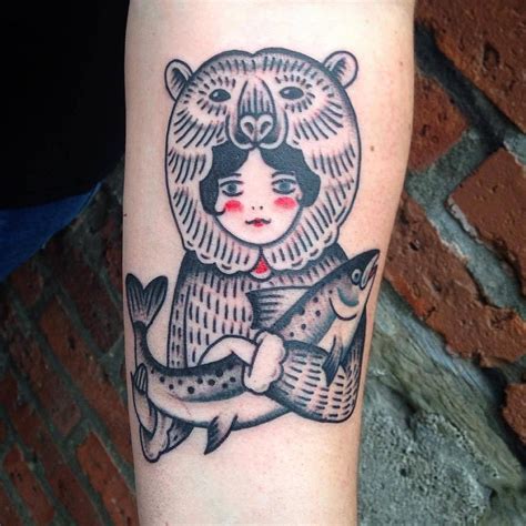 Pin by R 🐝 on Tattoos | Alaskan tattoos, Salmon tattoo, Nesting doll tattoo