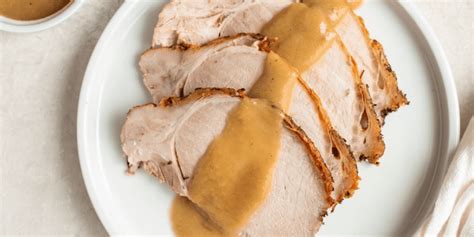 Pork Loin Roast with Creamy Onion Gravy Recipe - Keto Friendly Dinner