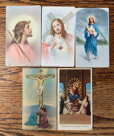 Vintage Prayer Memory Religious Catholic Card Ephemera Crafts Collage Lot - Etsy