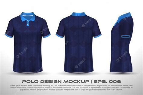 Premium Vector | Vector Polo Shirt Mockup Design