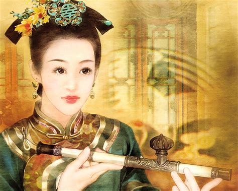 Qing-Dynastie Women Gemälde Wallpaper #9 - 1280x1024 Wallpaper herunterladen - Qing-Dynastie ...
