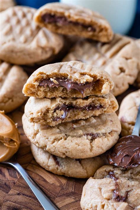 Peanut Butter Nutella Cookies Recipe - Crazy for Crust