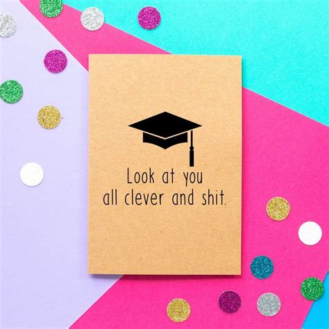 Funny Graduation Card Funny college card Funnc card | Etsy Funny Greeting Cards, Funny Cards ...