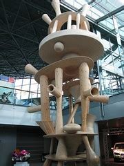 Helsinki Airport sculpture | A large wooden sculpture in the… | Flickr