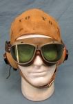 Stewarts Military Antiques - - US Early WWII US Navy Pilot, Personalized Flight Helmet - $695.00