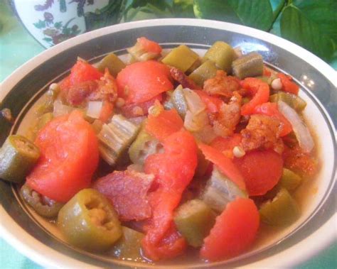 Southern Okra and Tomatoes With Bits of Bacon Recipe - Food.com