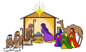 christmas manger scene border clipart - Clipground