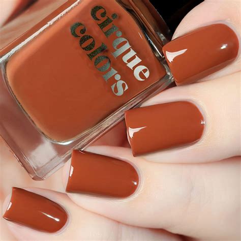 35 Stunning Burnt Orange Nails To Get You Ready For Fall | Manicura de uñas, Colores de esmalte ...