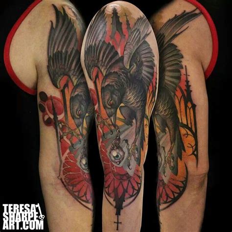 Pin by FREE AS A BIRD on tattz | Tattoos, Crow tattoo, Tattoo artists