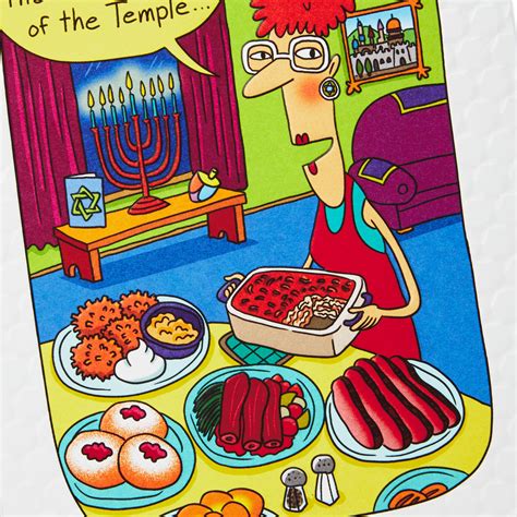 Enough Food to Fill a Temple Funny Hanukkah Card - Greeting Cards - Hallmark