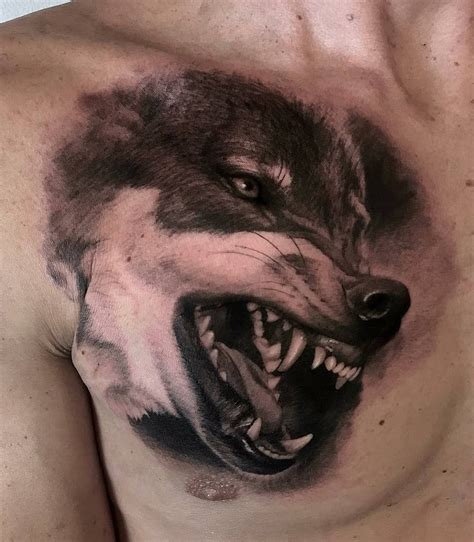 No photo description available. | Wolf tattoos, Tattoos, Cool tattoos