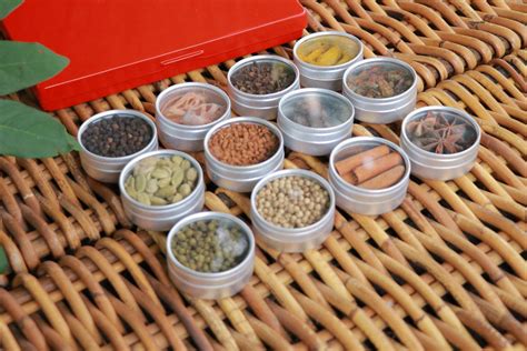 Indian Spice Gift Box With 12 Spices/ Natural Gluten Free - Etsy